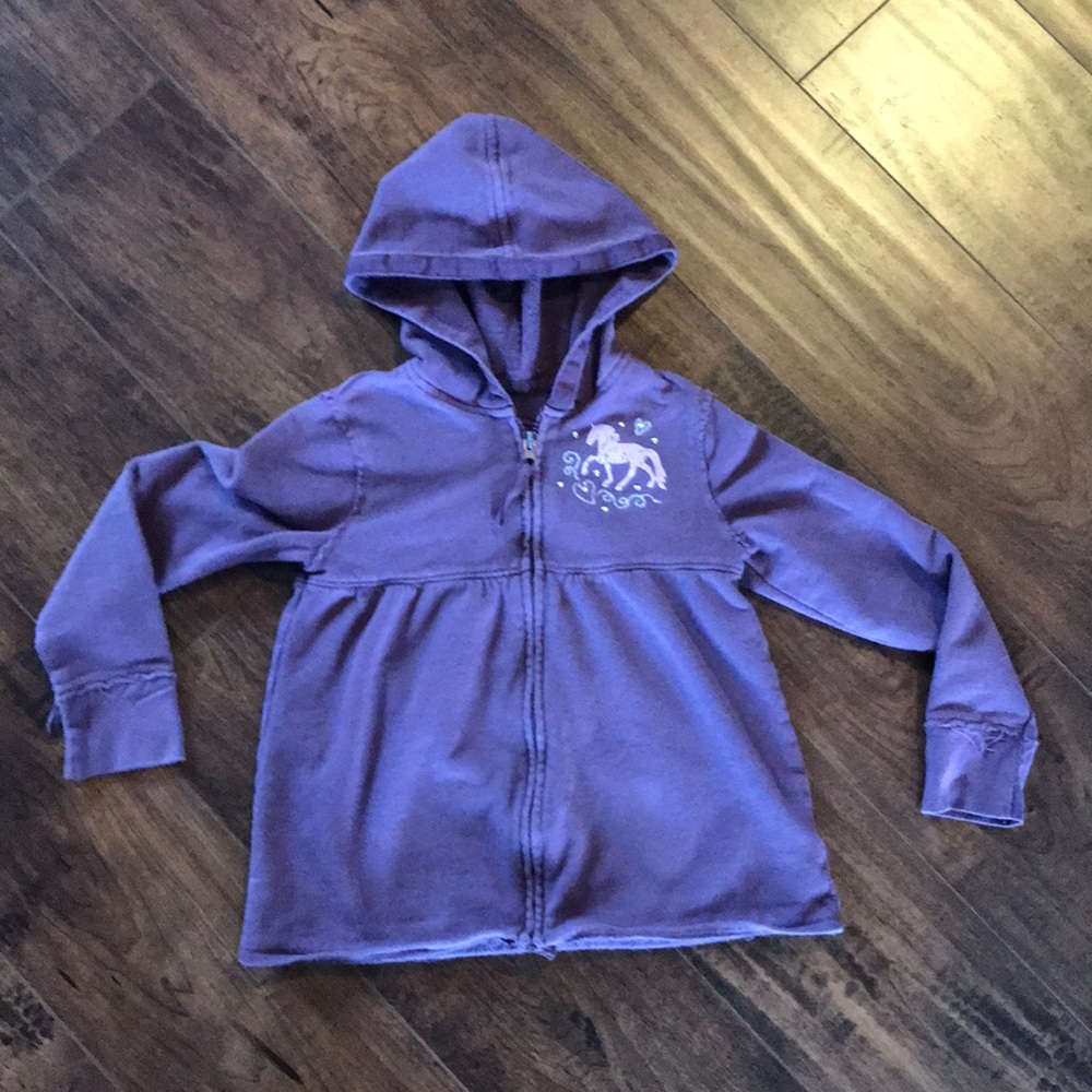 Girls spring zip hoodie jacket